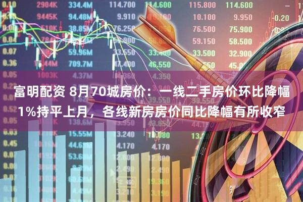 富明配资 8月70城房价：一线二手房价环比降幅1%持平上月，各线新房房价同比降幅有所收窄